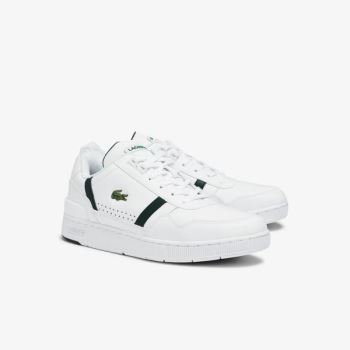 Lacoste T-Clip Leather Sneakers Pánské - Tenisky Bílé | CZ-eiCCLl